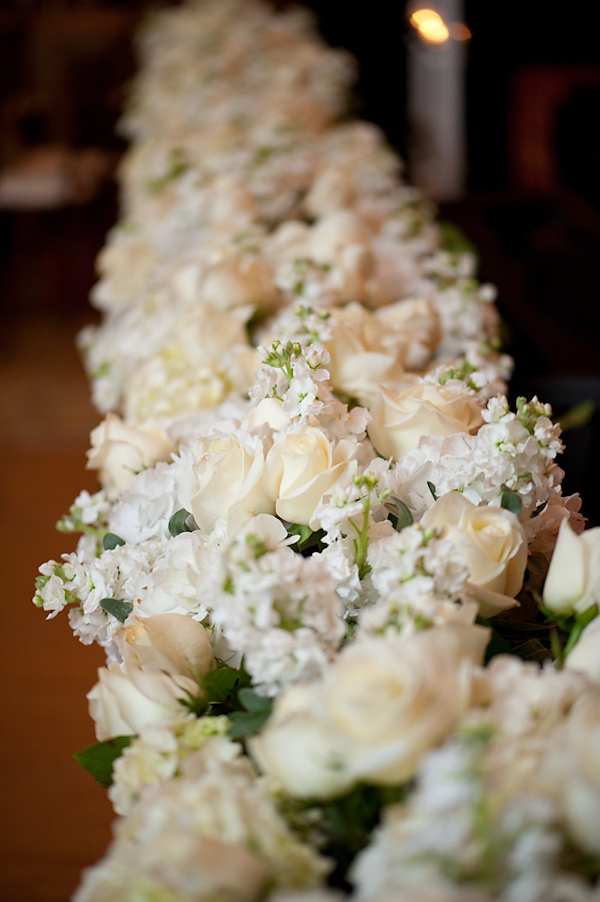 white and ivory wedding